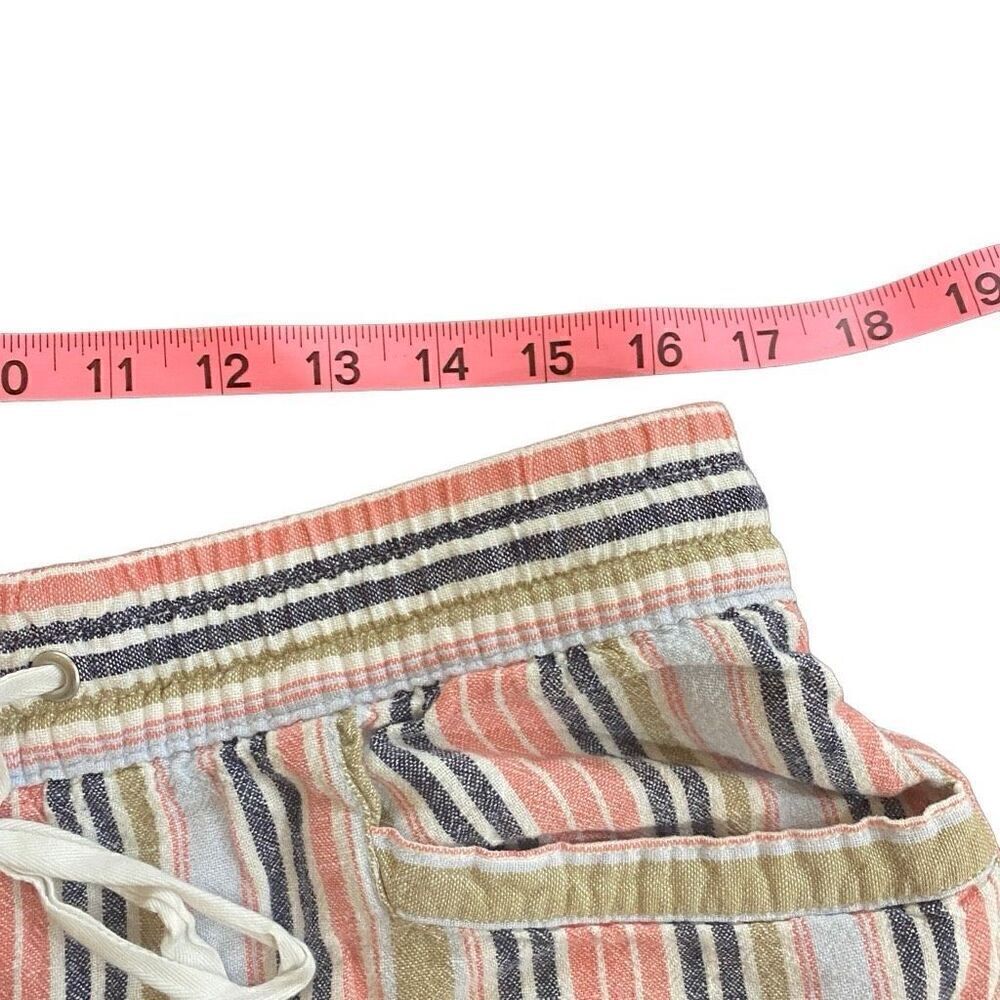 Gaplarge Striped Linen Blend Drawstring Shorts - image 6